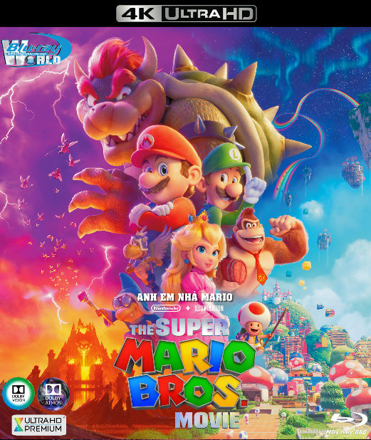 4KUHD887.The Super Mario Bros. Movie 2023 - ANH EM NHÀ MARIO  4K66G (TRUE- HD 7.1 DOLBY ATMOS - DOLBY VISION) USA